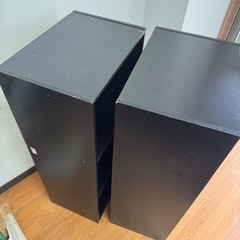 不二貿易 カラーボックス 3段 ブラック 2個セットの画像