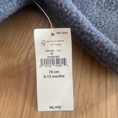 新品タグ付き　babyGAP ボアハーフジップ の画像