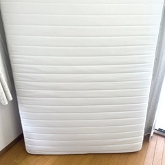 【美品】IKEA HAFSLO セミダブル ボンネルコイルマットレスの画像