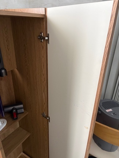 オシャレ 掃除機 収納 木目