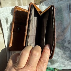 TAKEO KIKUCHI 二つ折り財布 キャメル TAKEO KIKUCHIの画像