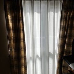【まもなく終了】カーテン＋レース（1セットずつ購入可／軽量・非遮光）の画像