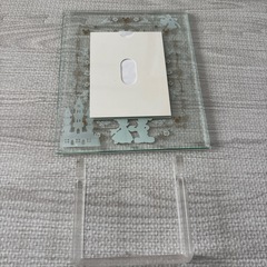 ディズニー ウェディング ガラスフォトフレームの画像