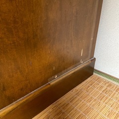 昭和レトロ　社長用　両袖机(木製)の画像