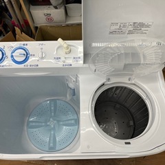 ☆ドリーム荒牧店☆ジモティー割引有☆【クリーニング済】 5kg2槽式洗濯機/アクア/AQW-N501の画像