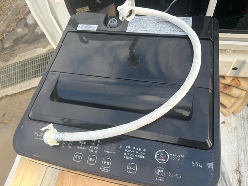 全自動洗濯機 5.5kg 2024年製 RORO YWM-T55LK ヤマダ電機 ブラック