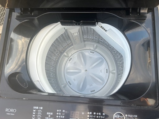 全自動洗濯機 5.5kg 2024年製 RORO YWM-T55LK ヤマダ電機 ブラック