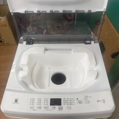 ☆ドリーム荒牧店☆ジモティー割引有☆【クリーニング済み】ハイアール/6kg洗濯機/JW-U61MK/2025年製の画像