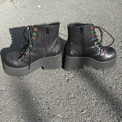 レディース　　厚底ブーツ　　Mサイズの画像