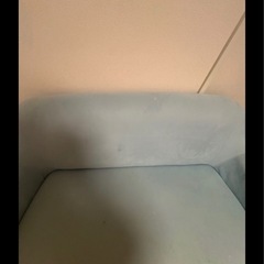 Francfranc フランフラン ソファ 2人掛け 青 ブルー 中古品の画像