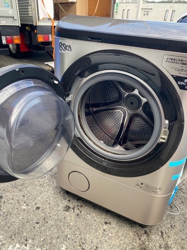 NO B805?福岡市内配送設置無料✨?日立 ドラム式洗濯乾燥機 洗濯12kg/乾燥7kg ステンレスシャンパン ビッグドラム BD-
