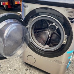 NO B805🌈福岡市内配送設置無料✨🌈日立 ドラム式洗濯乾燥機 洗濯12kg/乾燥7kg ステンレスシャンパン ビッグドラム BD-NX120FL N 左開き 洗剤自動投入 2020年 の画像