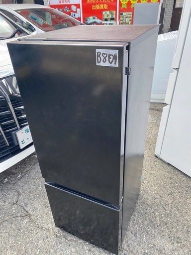 NO B809?福岡市内配送設置無料✨?冷蔵庫 ブラック AT-RF160-BK [162L /2ドア /右開きタイプ] 2022年