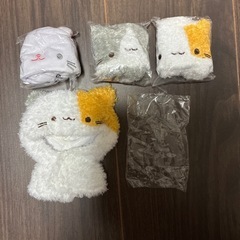 ぬい用ペーパートランク＆ ぬい服 誕生日 パンダ ねこポンチョ 8点セットの画像