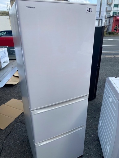 NO B811?福岡市内配送設置無料✨?GR-R36S-WT 冷蔵庫 VEGETA（ベジータ）Sシリーズ グレインホワイト [363L