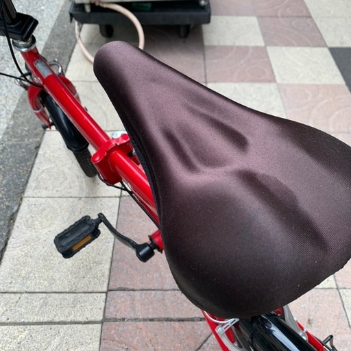 シトロエン　折りたたみ自転車　赤　変速あり　16インチ　
