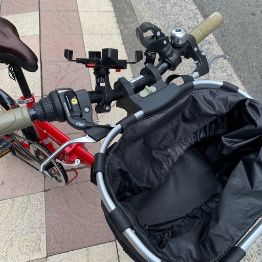 シトロエン　折りたたみ自転車　赤　変速あり　16インチ　