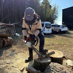 チェーンソー、カービング教室の画像