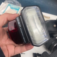 ミノルタ MINOLTA α-7700iジャンク品 とシグマレンズ2個とPROGRAM3200iフラッシュです。の画像