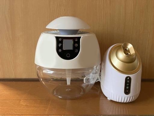値下げ中！【除菌と保湿の2点セット】 除菌機能付き空気清浄機・フェイススチーマー