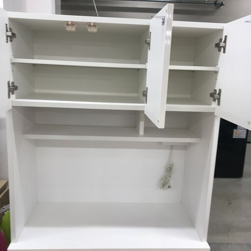 ＼家具＊家電のお店／【ｼﾞｬﾝｸﾞﾙｼﾞｬﾝｸﾞﾙ石川金沢店】食器棚 ニトリ/ホワイト    W(幅)88×D(奥行き)42×H(高さ)180.5cm
