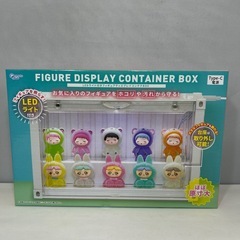 LEDライト付き　フィギュアディスプレイ　コンテナBOX 黒　残り4点の画像