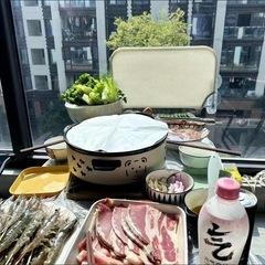 全新 囲炉裏式バーベキューグリル／炭火焼きグリルの画像