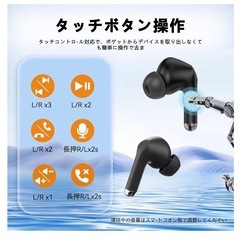 新品❤️ 2026最新Bluetooth 6.0 ワイヤレスイヤホン 6つのシリコンマイクの画像