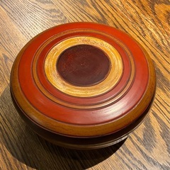 【漆器】独楽塗　菓子鉢【未使用】（和食器）の画像
