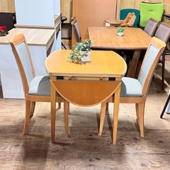 A2047🌟配送設置可🙌3点セットダイニングテーブル2脚椅子🌟の画像