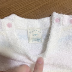 【美品】gelato pique ストライプロンパース 70-80cmの画像