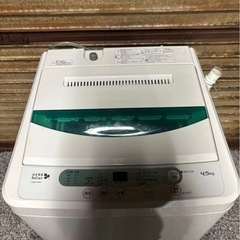 ヤマダ 洗濯機 4.5kgYWM-T45A1 2018年製の画像