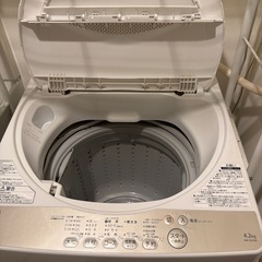 東芝　全自動洗濯機4.2kg　AW-4S3の画像