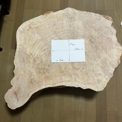 天然木(木曽ひのき
)の板材の画像