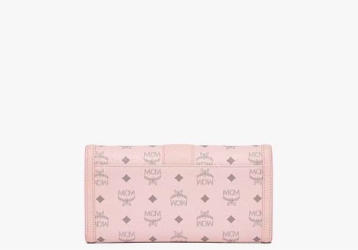 MCM ピンク　チェーン付きウォレット