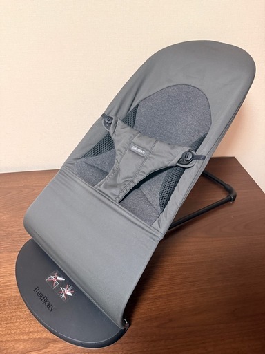 【極美品】BabyBjörn バウンサー ダークグレー 収納バッグ付き
