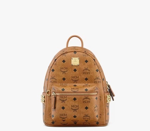 MCM ロゴプリント リュック　サイドスタッズ バックパック - ヴィセトス