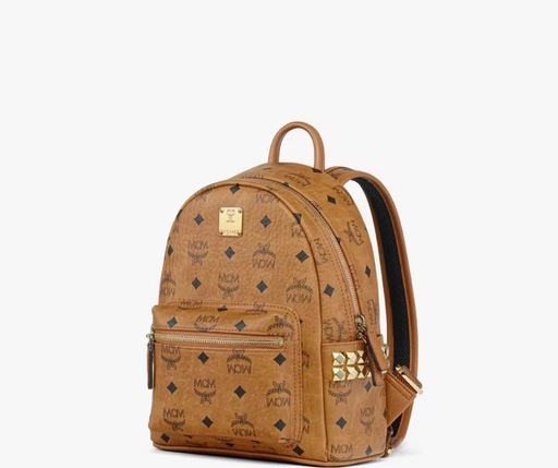 MCM ロゴプリント リュック　サイドスタッズ バックパック - ヴィセトス