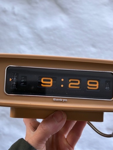 SANKYOザックス DT-303 サンキョー デジタル時計 置き時計 レトロ (IMO