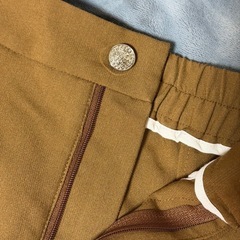 ブラウン S ウエストゴム チノパンの画像