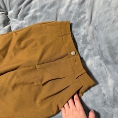 ブラウン S ウエストゴム チノパンの画像