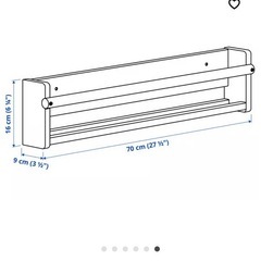 IKEA 壁掛け棚　2つの画像