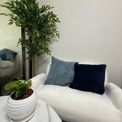 2人がけソファ、ほぼ新品未使用！の画像