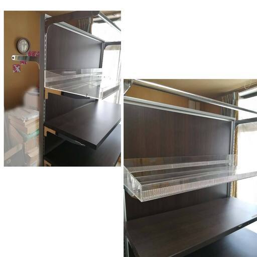 本格スタイリッシュ　衣類＆小物陳列フレーム什器　高さ180cm 店研創意で新品購入したもの　購入当時44,900円相当