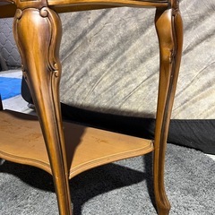 クラシックスタイル サイドテーブル　大理石　猫脚　机　テーブルの画像