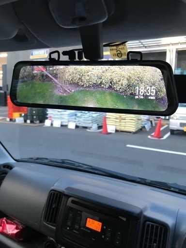 広角ミラー型ドライブレコーダー 前後カメラ