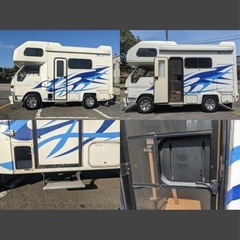 車検R9年11月⭐︎4WD☆カムロード・キャンピング車☆ディーゼル車☆AT車☆独立4ベッド☆車中泊旅行☆修復歴無し☆車検R9.11☆の画像