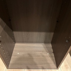 可変式収納棚 物入れ付きの画像