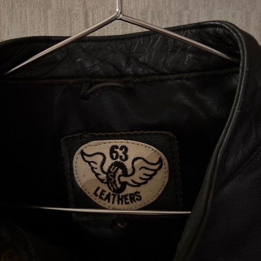 LEATHES  黒　ライダースジャケット