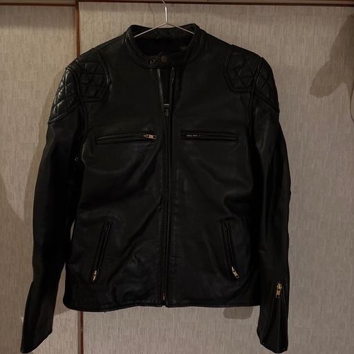 LEATHES  黒　ライダースジャケット